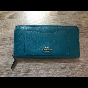 Turquoise Coach wallet